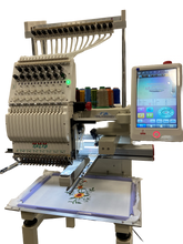 Load image into Gallery viewer, New Feiya Industrial Embroidery Machine 1 Head – 15 Colors -2024, with Hoops & Cap System