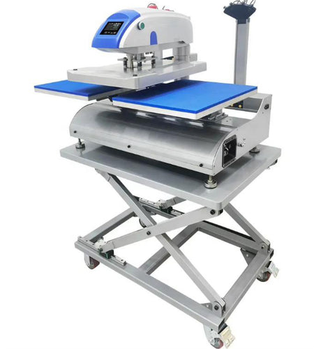 Dual heat press station, automatic and electric from Heat press Canada 